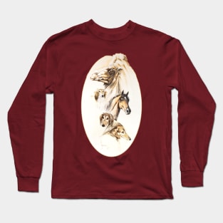 Camel, Arabian horse and Saluki. Long Sleeve T-Shirt